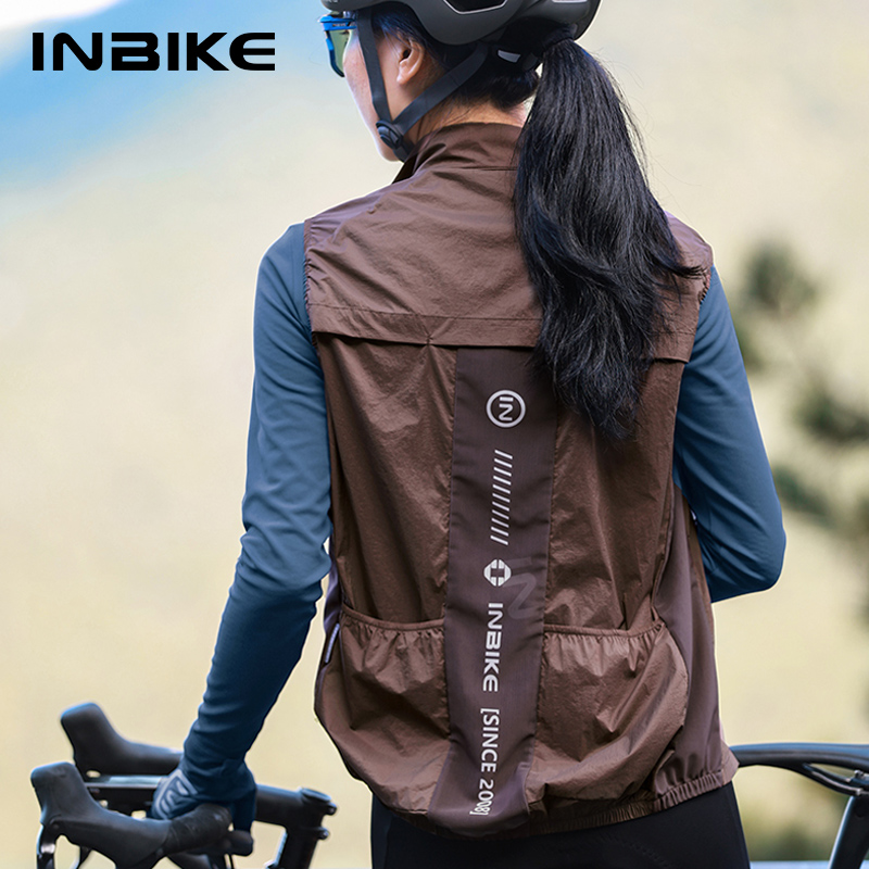 Running Gear Jacket - INBIKE Women's Cycling Vest Sleeveless Running