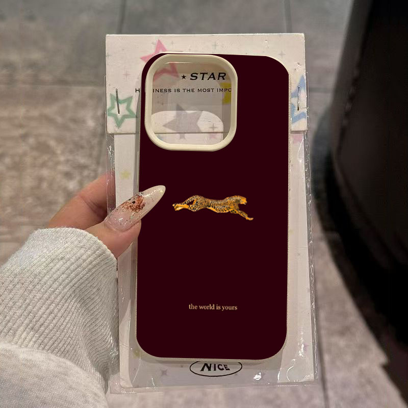 Running Gear Phone Holder - Minimalist Leopard Running Pattern Phone Case