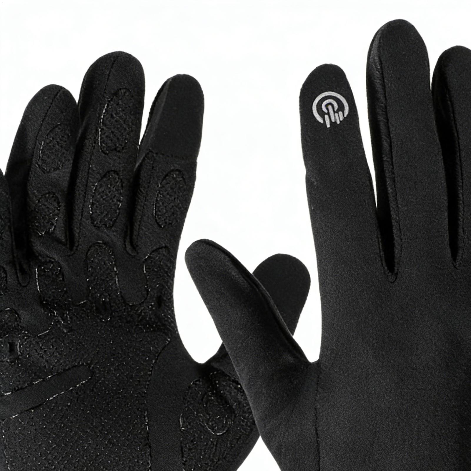 Running Gear Cold Weather - Warm Cycling Gloves Full Finger Cold