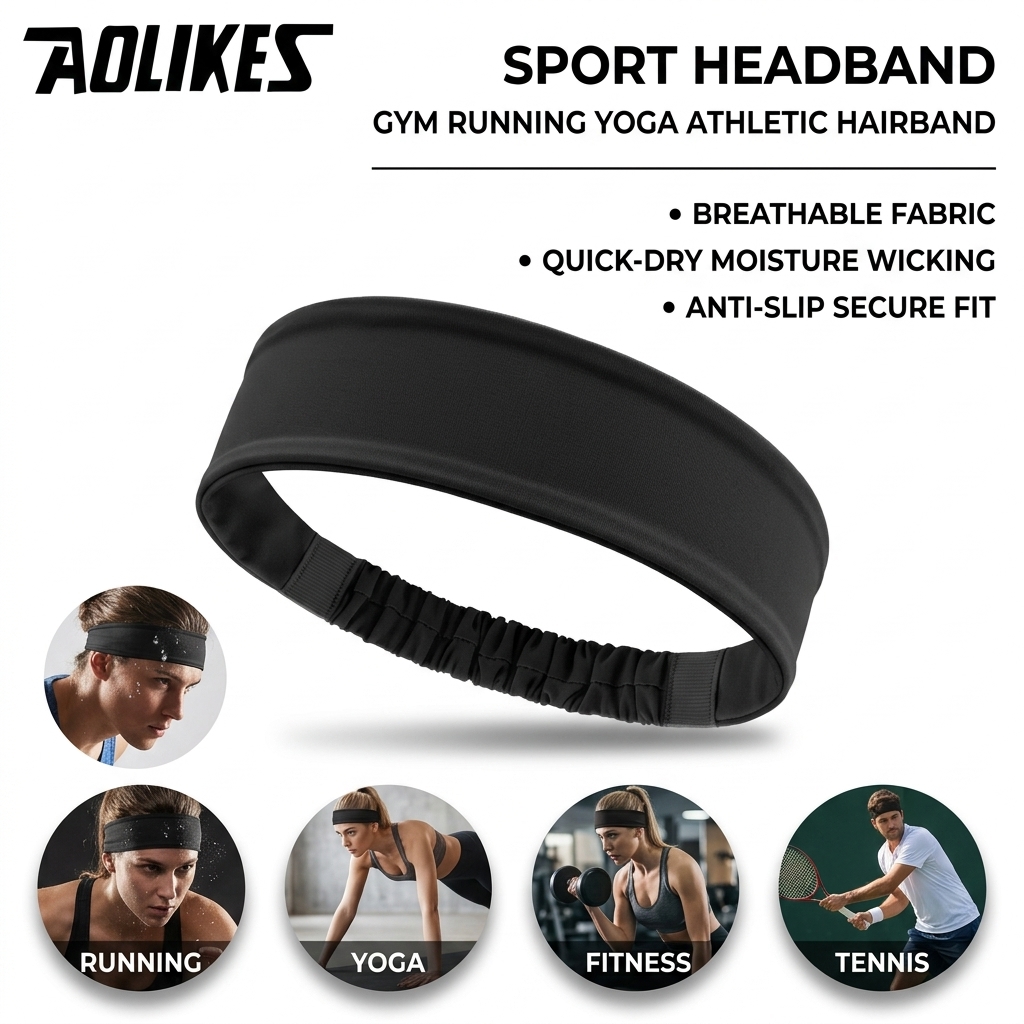 Polyester Sweatband for Gym Fi - Running Gear Headband review and price
