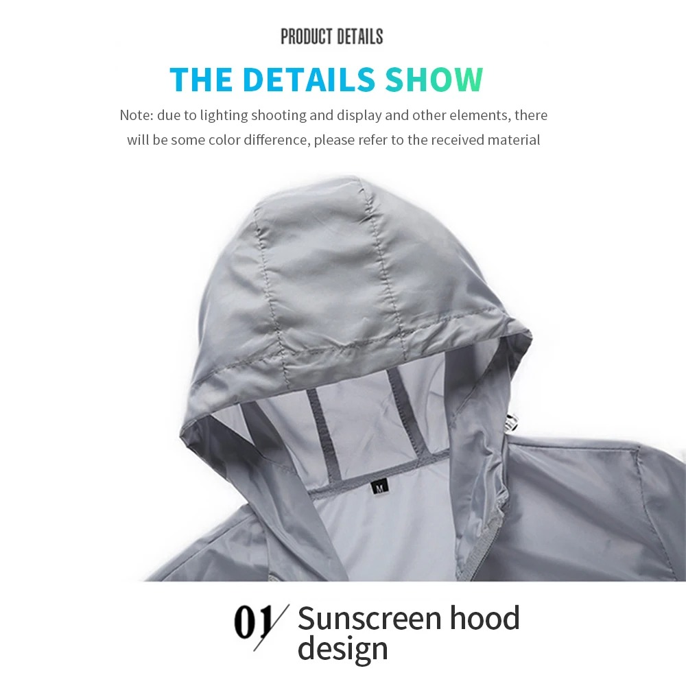 Men's Hooded Sun Protection Ja - Running Gear Jacket review and price