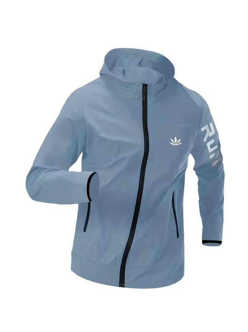 Mens Run Hooded Windbreaker Ja - Running Gear Jacket review and price