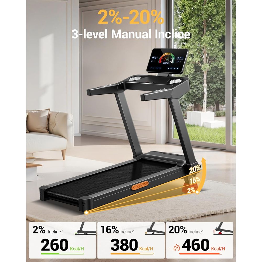 High-Capacity Treadmill with 2 - Running Gear Motor review and price