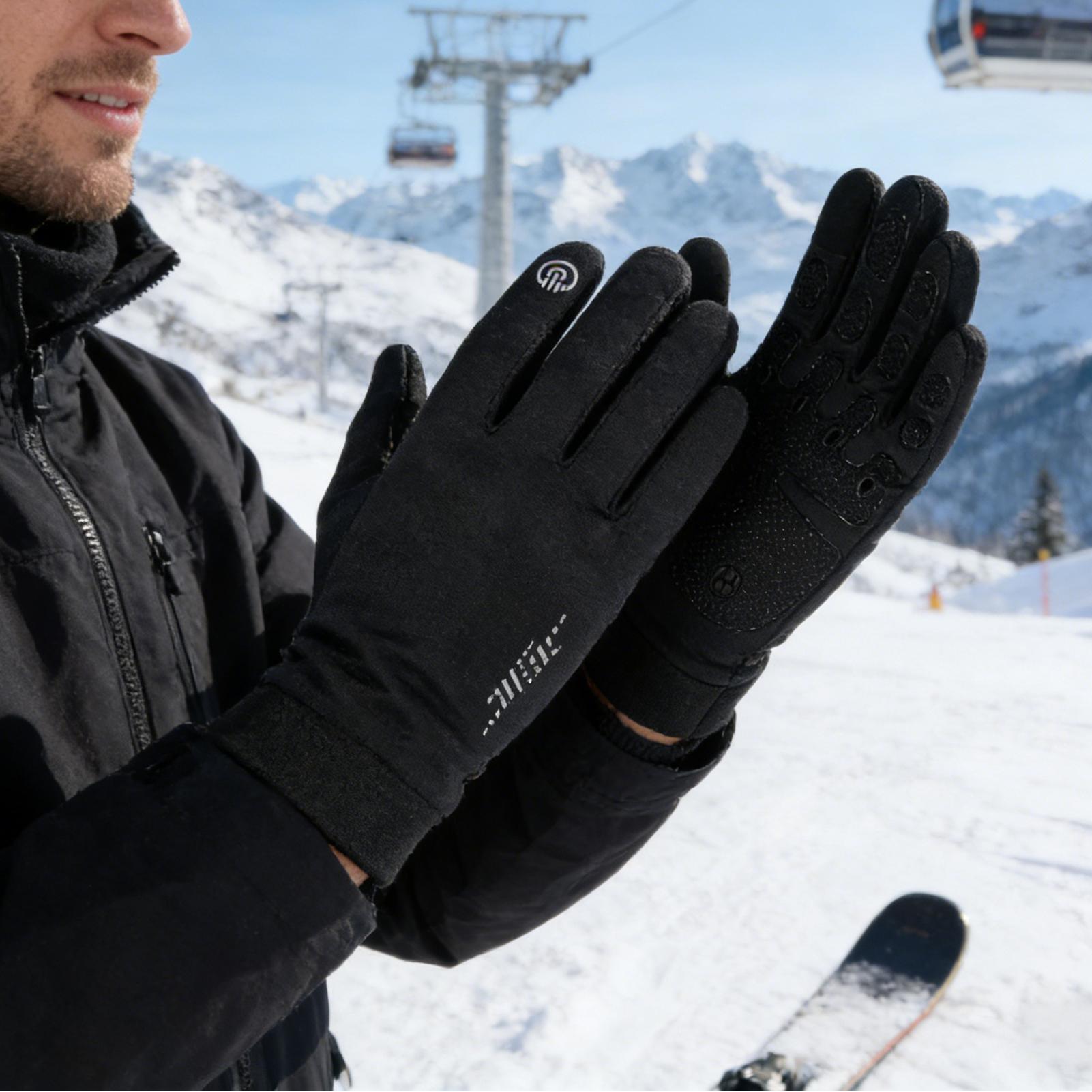 Winter Biking Gloves Full Fing - Running Gear Cold Weather review and price
