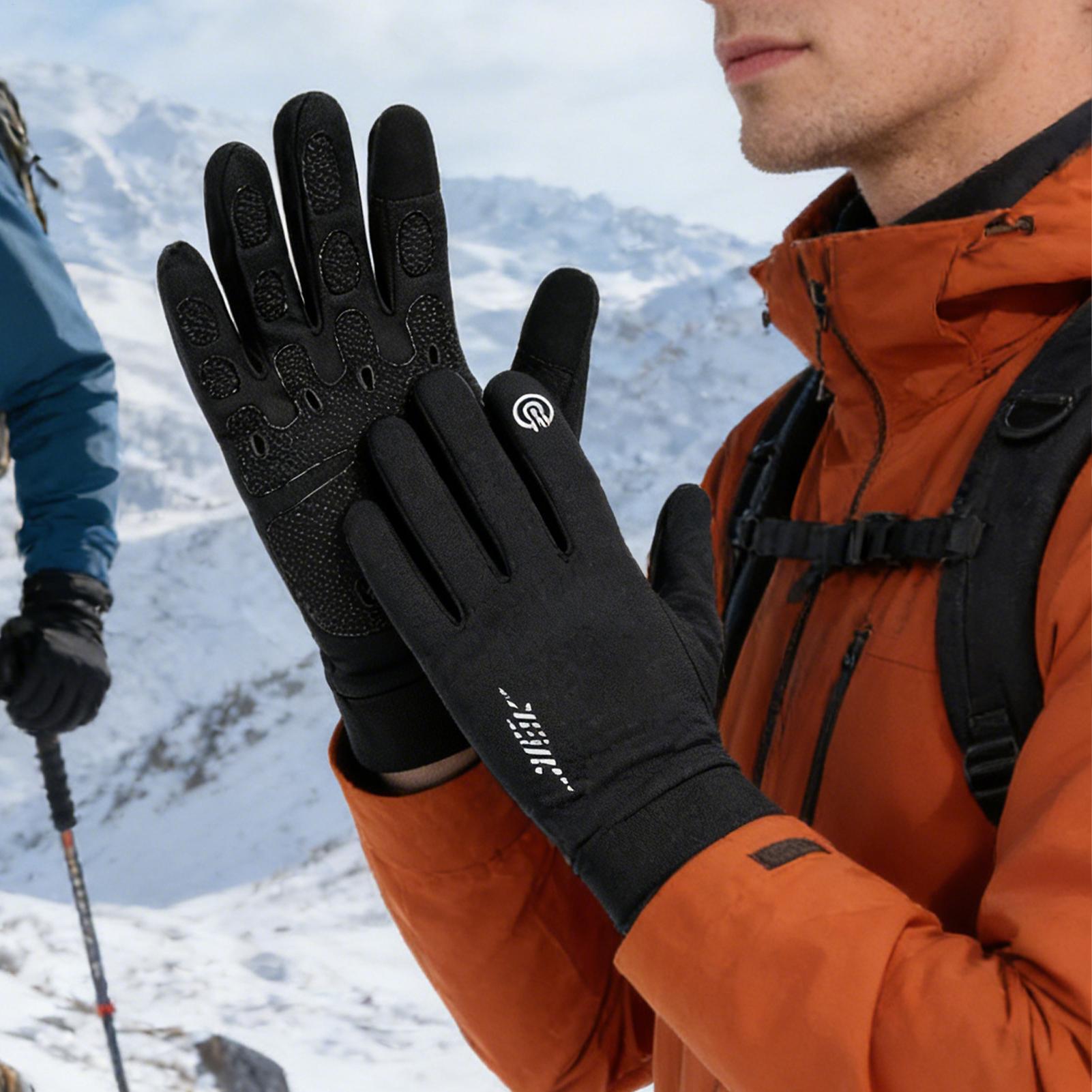 Warm Cycling Gloves Full Finge - Running Gear Cold Weather review and price